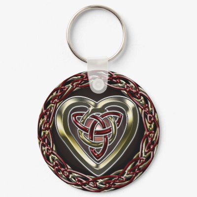 Celtic Heart Keychain by pentagramstar