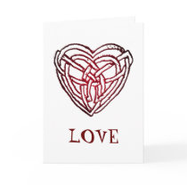 Celtic Heart, LOVE! John 3:16 Christmas Card