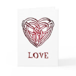Celtic Heart, LOVE! John 3:16 Christmas Card