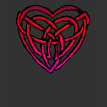 Celtic Heart (Pink sunset version) t-shirts