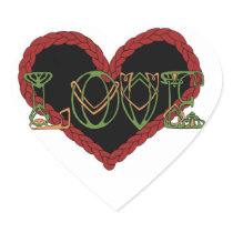 Celtic Heart Sticker