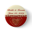 Celtic Heart Wedding Set buttons