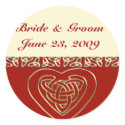 Celtic Heart Wedding Set stickers