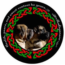 Celtic Holiday Mastiff Ornament photo sculptures by dunkirk Celtic Holiday Mastiff Ornament photo sculptures