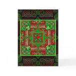 Celtic Holly Labyrinth Card