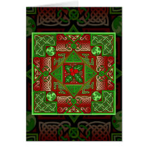 Celtic Holly Labyrinth Card cards