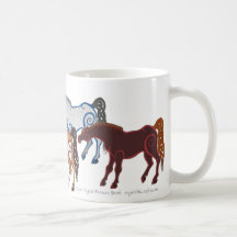 celtic horse herd coffee mugs