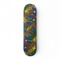 Celtic Hound and Bird Design Skateboards skateboards