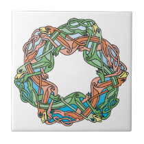 Celtic Hounds Design Tile tiles