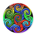 Celtic Illumination - Trinity Swirl III magnet