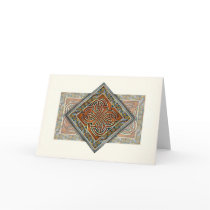 Celtic Interlace Panel Greeting Card by Ars_Celtica Celtic Interlace Panel Greeting Card