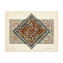 Celtic Interlace Panel Postcard