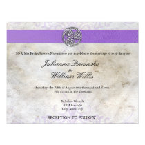 Celtic Irish  Gaelic Triskelion Wedding Invite