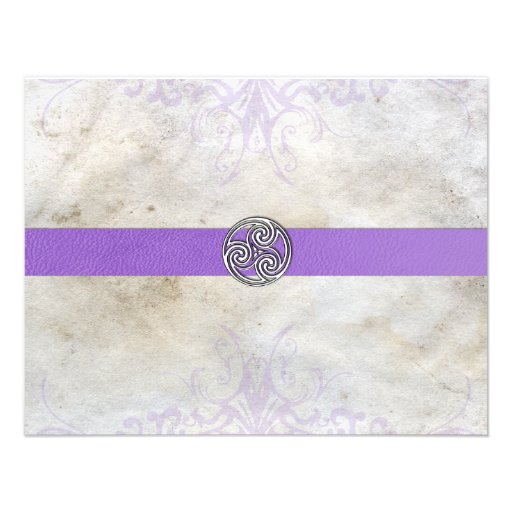Celtic Irish  Gaelic Triskelion Wedding Invite