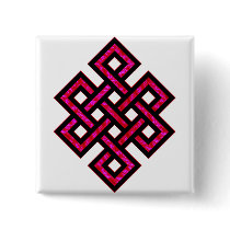 Celtic Knot 10 Red Button