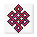 Celtic Knot 10 Red magnets