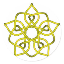 Celtic Knot 11 Gold stickers