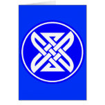 Celtic Knot 1 Blue Card