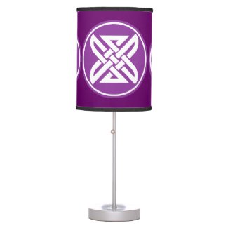 Celtic Knot 1 Purple Table Lamp