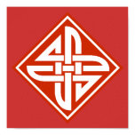 Celtic Knot 2 Red Poster