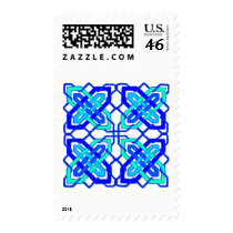 Celtic Knot 3 Blue Stamps