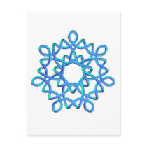 Celtic Knot 4 Blue postcards