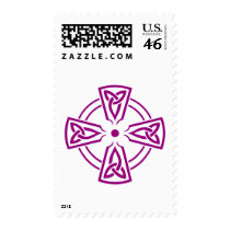 Celtic Knot 5 purple Postage Stamps
