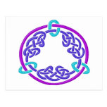 Celtic Knot 7 Purple Postcards