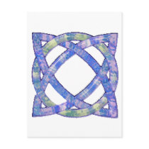 Celtic Knot 8 Blue postcards