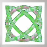 Celtic Knot 8 Green Print