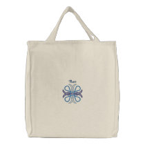 Celtic Knot - Blue - Peace - Great Gift Idea embroidered bags