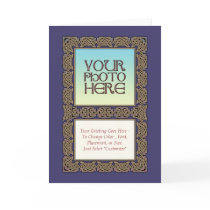Celtic Knot Border Photo Frame Greeting Card