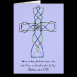 Celtic Knot Cross Easter Card cards