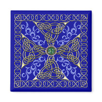 Celtic Knot Cross Magnet by pentagramstar Celtic Knot Cross Magnet