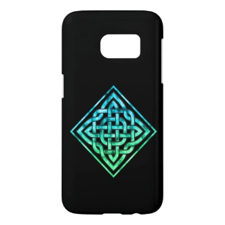 Celtic Knot - Diamond Blue Green Samsung S7 Case