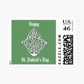 Celtic Knot - Happy St Patricks Day Postage Stamps