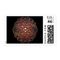 Celtic knot Hearts Stamp