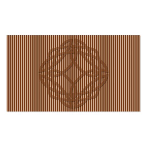 Celtic Knot in Cream and Rust Wedding Place Cards Business Card Templates (back side)