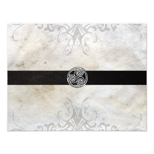 Celtic Knot Irish Gaelic Wedding Invitation