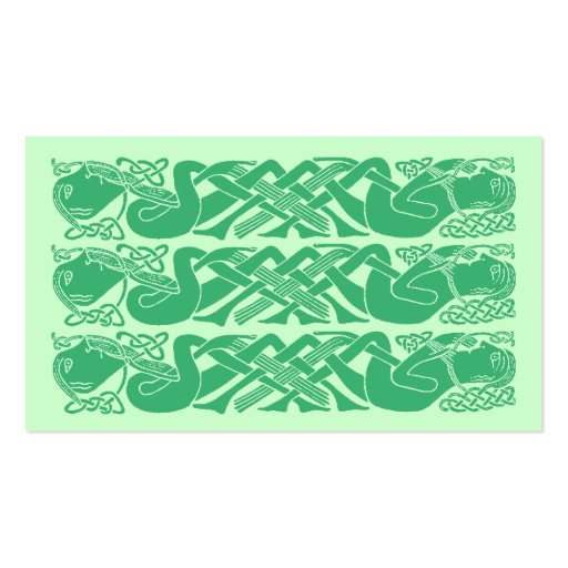Celtic Knot Knots Gaelic any Business Cards Card (back side)