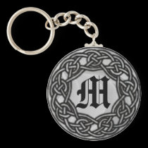 Celtic Knot Monogram  Key chain keychains