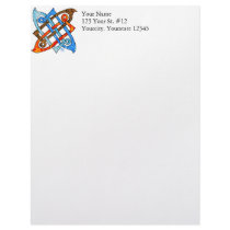 Celtic Knot of the Elements-Earth,Air,Fire,Water Custom Letterhead