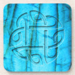 Celtic knot on labradorite coasters