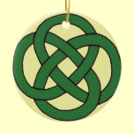 Celtic Knot Ornament Green and Gold ornaments