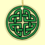 Celtic Knot Ornament Green and Gold ornaments