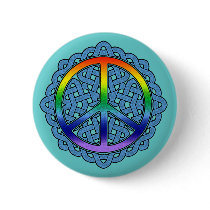 Celtic Knot Peace Buttons
