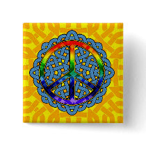 Celtic Knot Peace Buttons