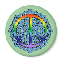 Celtic Knot Peace Magnets