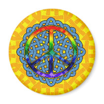 Celtic Knot Peace Magnets