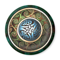 Celtic Knot Round Magnet by Ars_Celtica Celtic Knot Round Magnet